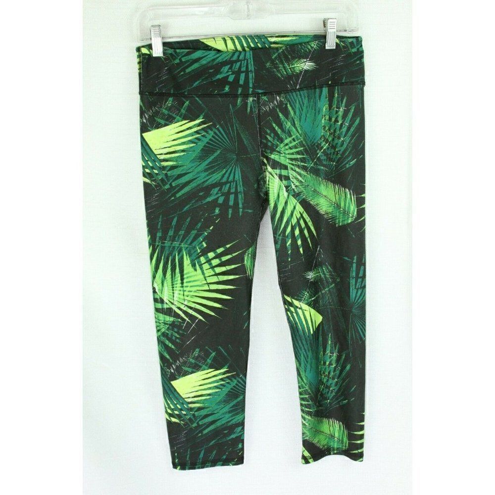 Fila Leggings Women's Size XS Green running yoga Floral Print